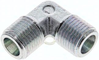 Winkel-Schneidringverschraubung 8 S (M16x1,5), ohne Mutter & Schneidring, Stahl verzinkt