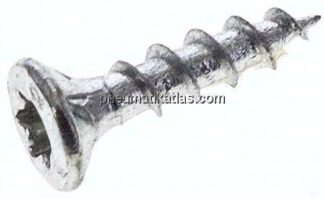 Spanplatten-Senkkopfschraube, TORX, 3,5x16, Stahl verzinkt, weiß