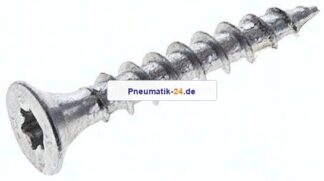Spanplatten-Senkkopfschraube, TORX, 3,0x20, Stahl verzinkt, weiß