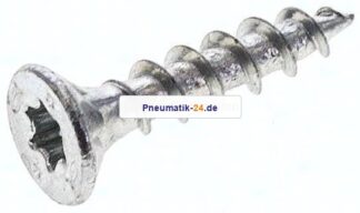 Spanplatten-Senkkopfschraube, TORX, 4,0x20, Stahl verzinkt, weiß