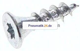 Spanplatten-Senkkopfschraube, TORX, 3,0x12, Stahl verzinkt, weiß