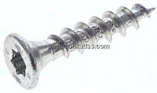 Spanplatten-Senkkopfschraube, TORX, 3,0x16, Stahl verzinkt, weiß