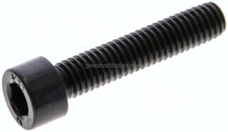 Zylinderschraube DIN 912, M 6x30, Stahl 12.9 blank (schwarz)