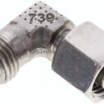 Einstellb. Winkel-Schneidringverschr. 8 L (M14x1,5), ohne Mutter & Schneidring, 1.4571