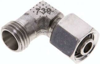 Einstellb. Winkel-Schneidringverschr. 8 L (M14x1,5), ohne Mutter & Schneidring, 1.4571
