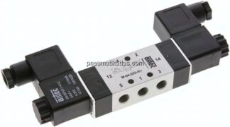 5/3-Wege Magnetventil, G 1/8", Mittelstellung entlüftet, 24 V AC