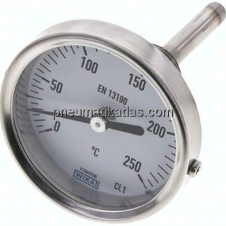 Bimetallthermometer, waagerecht D63/0 bis +250°C/63mm