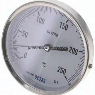 Bimetallthermometer, waagerecht D100/0 bis +250°C/63mm