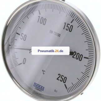 Bimetallthermometer, waagerecht D160/0 bis +250°C/100mm