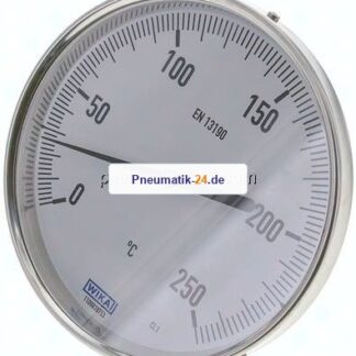 Bimetallthermometer, waagerecht D160/0 bis +250°C/63mm