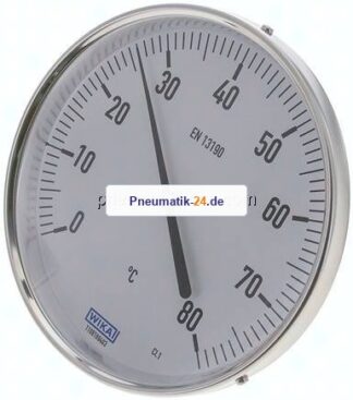 Bimetallthermometer, waagerecht D160/0 bis +80°C/63mm