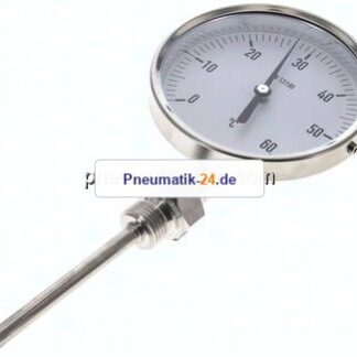 Bimetallthermometer, senkrecht D100/0 bis +60°C/100mm