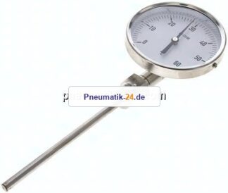 Bimetallthermometer, senkrecht D100/0 bis +60°C/160mm