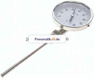 Bimetallthermometer, senkrecht D100/0 bis +80°C/160mm