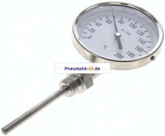 Bimetallthermometer, senkrecht D100/0 bis +200°C/100mm