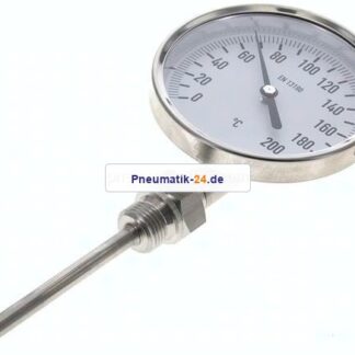 Bimetallthermometer, senkrecht D100/0 bis +200°C/100mm