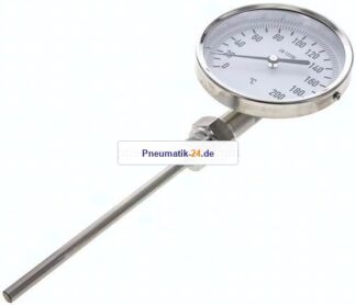 Bimetallthermometer, senkrecht D100/0 bis +200°C/160mm