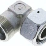 Einstellb. Winkel-Schneidringverschr. 25 S (M36x2), ohne Mutter & Schneidring, Stahl verzinkt