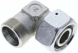 Einstellb. Winkel-Schneidringverschr. 25 S (M36x2), ohne Mutter & Schneidring, Stahl verzinkt