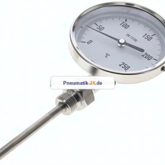 Bimetallthermometer, senkrecht D100/0 bis +250°C/100mm