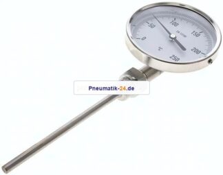 Bimetallthermometer, senkrecht D100/0 bis +250°C/160mm