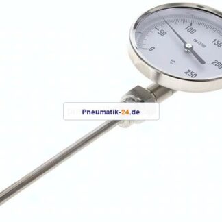 Bimetallthermometer, senkrecht D100/0 bis +250°C/160mm