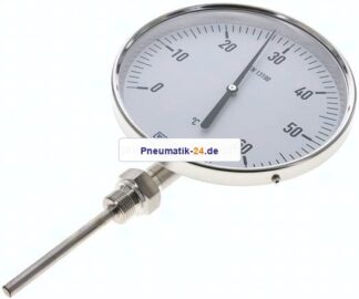 Bimetallthermometer, senkrecht D160/0 bis +60°C/100mm