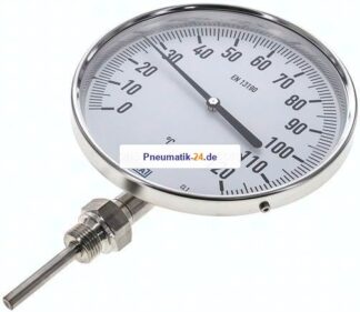 Bimetallthermometer, senkrecht D160/0 bis +120°C/63mm