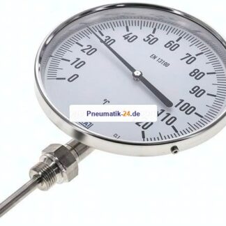 Bimetallthermometer, senkrecht D160/0 bis +120°C/63mm