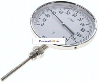 Bimetallthermometer, senkrecht D160/0 bis +120°C/100mm