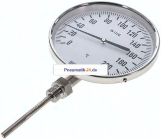 Bimetallthermometer, senkrecht D160/0 bis +200°C/100mm