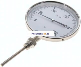 Bimetallthermometer, senkrecht D160/0 bis +250°C/100mm