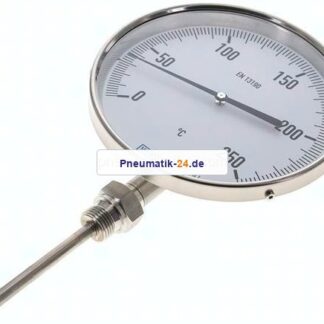 Bimetallthermometer, senkrecht D160/0 bis +250°C/100mm