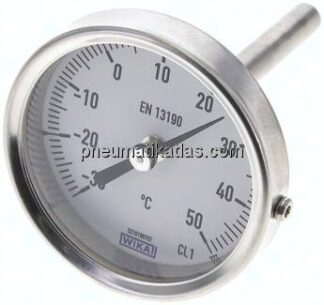 Bimetallthermometer, waagerecht D63/-30 bis +50°C/63mm