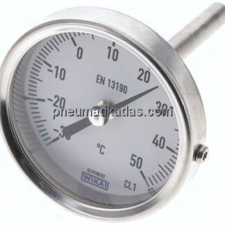 Bimetallthermometer, waagerecht D63/-30 bis +50°C/63mm