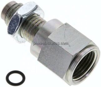 Manometeranschluss M 16x2 (AG) - G 1/2", Stahl verzinkt