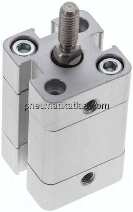 Kompaktzylinder, einfachwirkend, Kolben 12mm, Hub 10mm