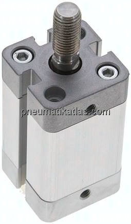 Kompaktzylinder, einfachwirkend, Kolben 20mm, Hub 25mm