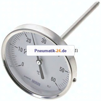Bimetallthermometer, waagerecht D100/-30 bis +50°C/63mm