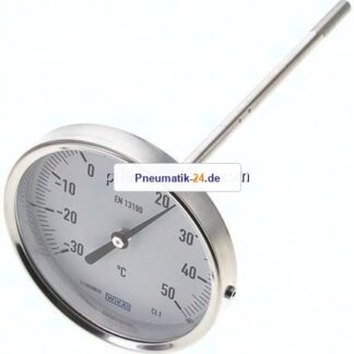 Bimetallthermometer, waagerecht D100/-30 bis +50°C/200mm