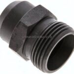 Gerade Anschweißverschraubung 15 L (M22x1,5), ohne Mutter & Schneidring, Stahl phosphatiert