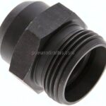 Gerade Anschweißverschraubung 22 L (M30x2), ohne Mutter & Schneidring, Stahl phosphatiert