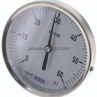 Bimetallthermometer, waagerecht D100/0 bis +60°C/63mm