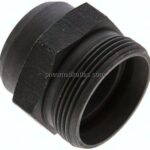 Gerade Anschweißverschraubung 35 L (M45x2), ohne Mutter & Schneidring, Stahl phosphatiert