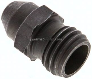 Gerade Anschweißverschraubung 6 L (M12x1,5), ohne Mutter & Schneidring, Stahl phosphatiert