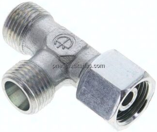 Einstellb. L-Schneidringverschraubung 10 S (M18x1,5), ohne Mutter & Schneidring, Stahl verzinkt