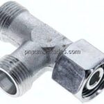 Einstellb. L-Schneidringverschraubung 12 S (M20x1,5), ohne Mutter & Schneidring, Stahl verzinkt