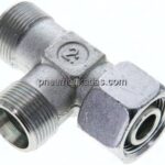 Einstellb. L-Schneidringverschraubung 16 S (M24x1,5), ohne Mutter & Schneidring, Stahl verzinkt