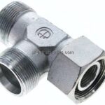 Einstellb. L-Schneidringverschraubung 30 S (M42x2), ohne Mutter & Schneidring, Stahl verzinkt