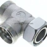Einstellb. L-Schneidringverschraubung 35 L (M45x2), ohne Mutter & Schneidring, Stahl verzinkt